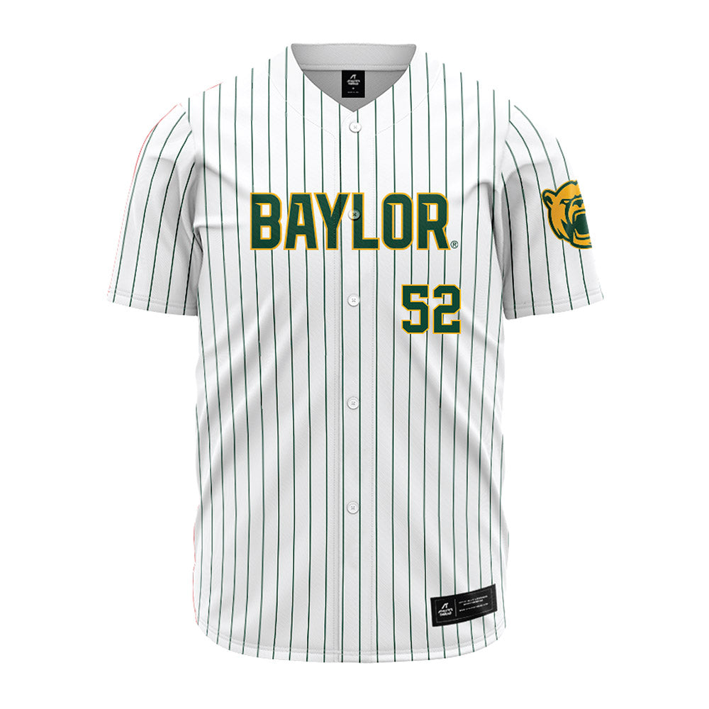 Baylor - NCAA Baseball : Caleb Bunch - Pinstripe Jersey-0