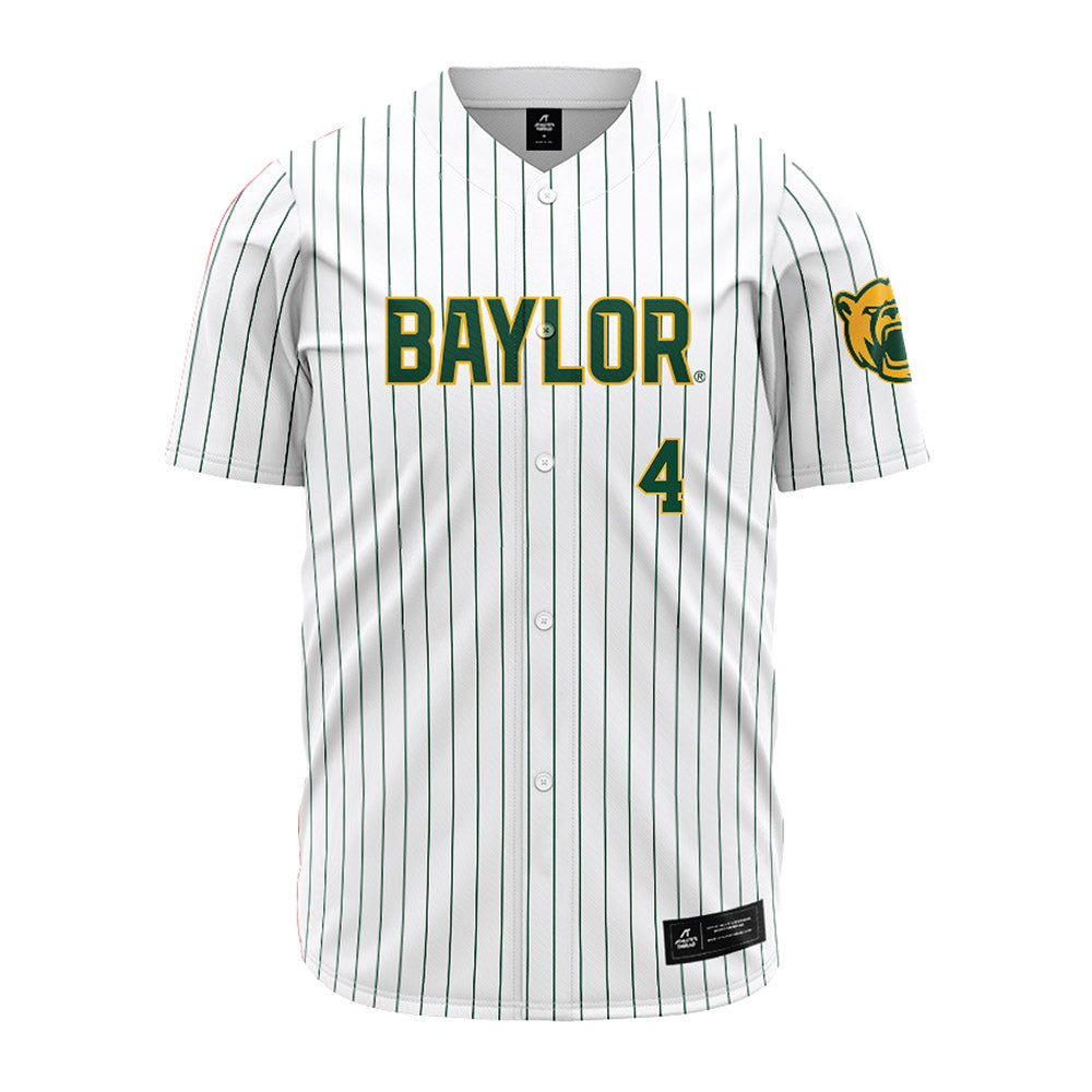 Baylor - NCAA Baseball : JJ Kennett - Pinstripe Jersey-0