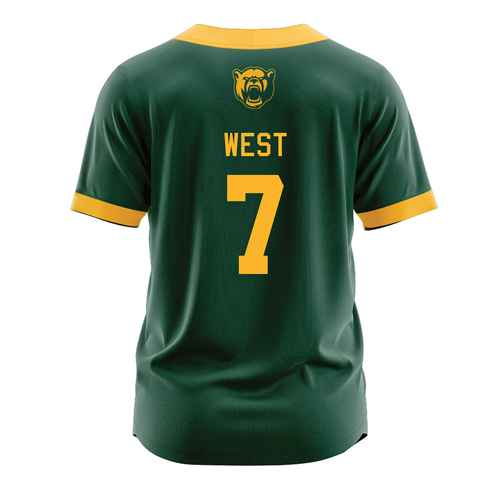 Baylor - NCAA Softball : Kaci West - Green Jersey-1