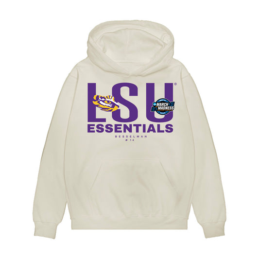 LSU - NCAA Women's Basketball : Izzy Besselman - NCAA® March Madness® Essentials Elite 8 Premium Hooded Sweatshirt-0