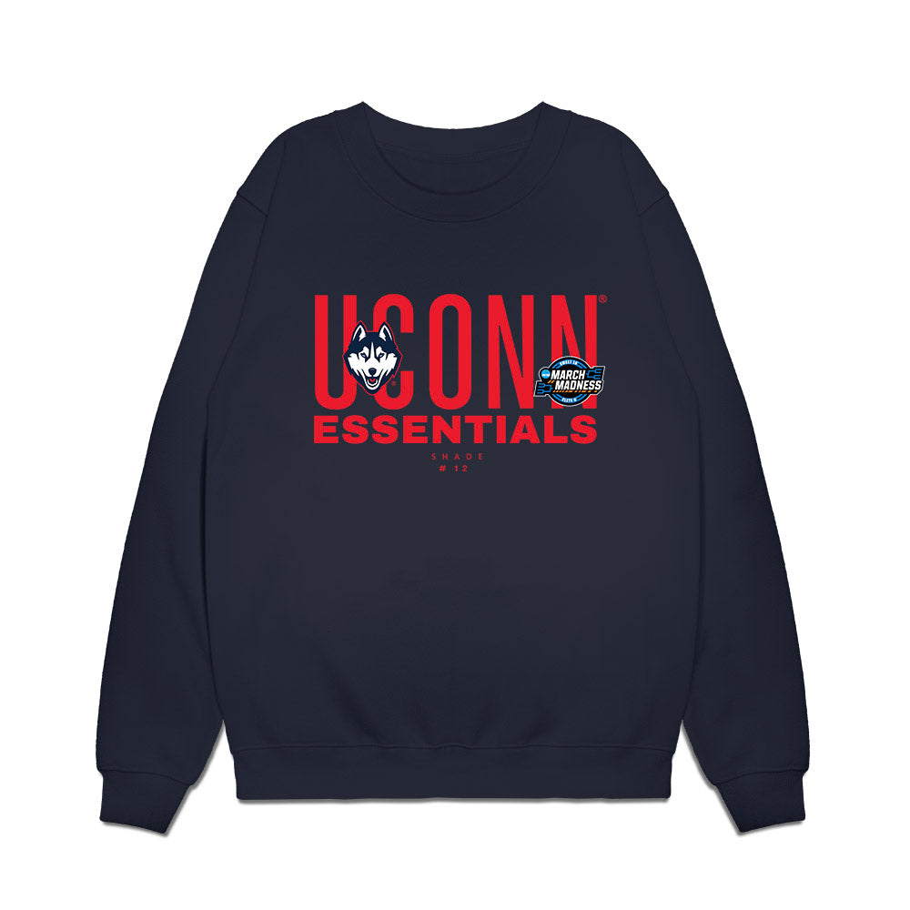 UConn - NCAA Women's Basketball : Ashlynn Shade - NCAA® March Madness® Essentials Elite 8 Premium Crewneck Sweatshirt-0