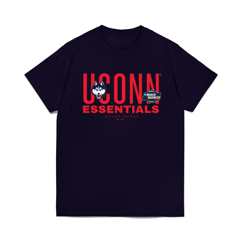 UConn - NCAA Women's Basketball : Gandy Malou-Mamel - NCAA® March Madness® Essentials Elite 8 Premium T-Shirt-0