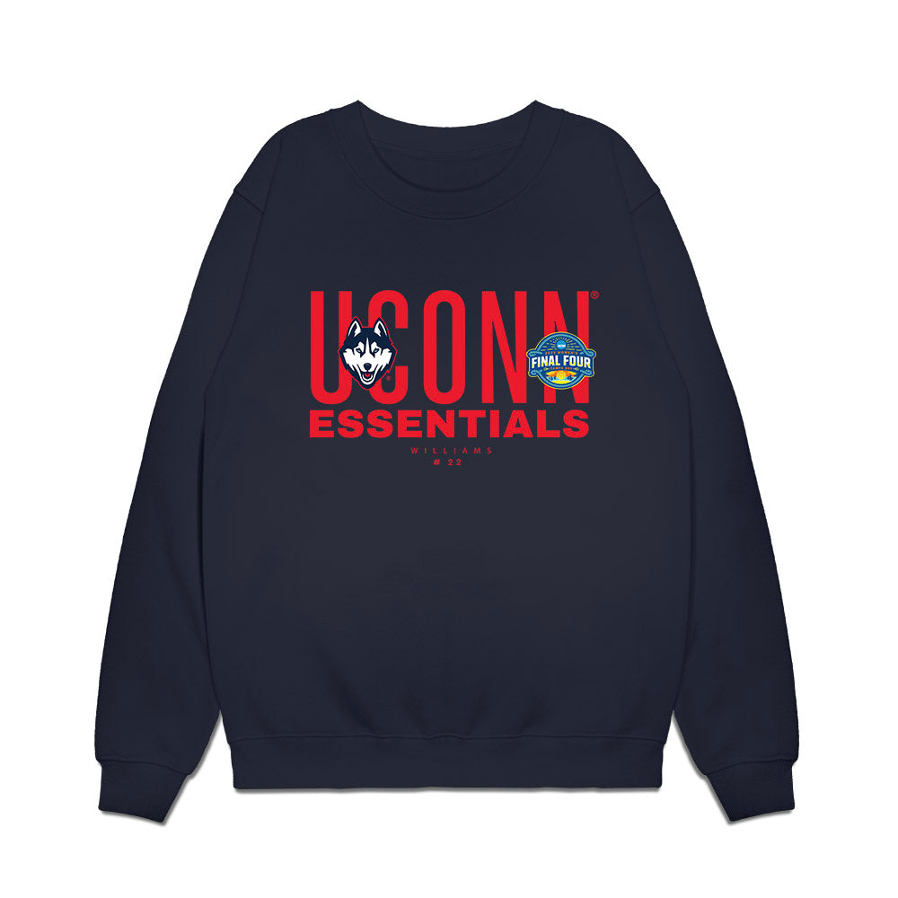 UConn - NCAA Women's Basketball : Serah Williams - Premium Crewneck Sweatshirt-0