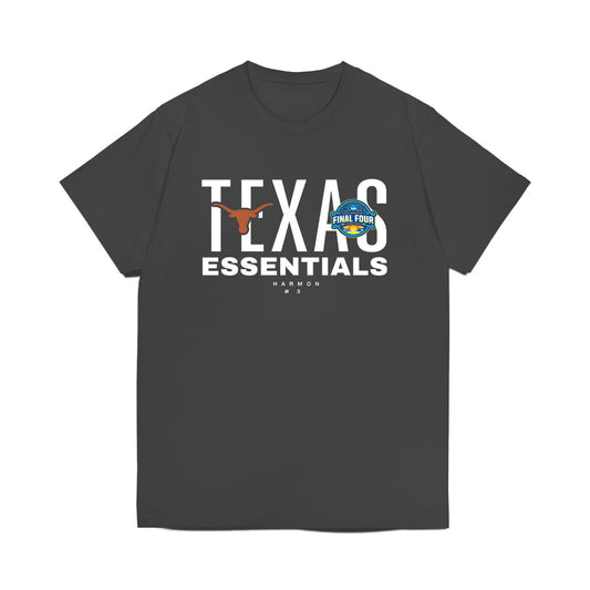 Texas - NCAA Women's Basketball : Rori Harmon - NCAA® March Madness® Essentials Final 4 Premium T-Shirt-0