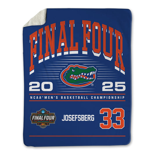 Florida - NCAA Men's Basketball : Cooper Josefsberg - NCAA® March Madness® Final 4 Blanket-0