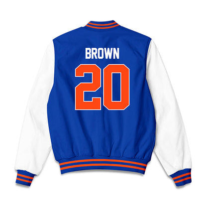 Florida - NCAA Men's Basketball : Isaiah Brown - NCAA® March Madness® Final 4 Bomber Jacket-1