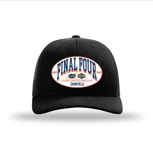 Florida - NCAA Men's Basketball : Rueben Chinyelu - Suede Snapback Trucker Hat-0