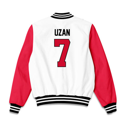 Houston - NCAA Men's Basketball : Milos Uzan - NCAA® March Madness® Final 4 Bomber Jacket-1