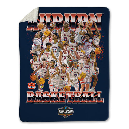 Auburn - NCAA Men's Basketball : NCAA® March Madness® Final 4 Blanket-0