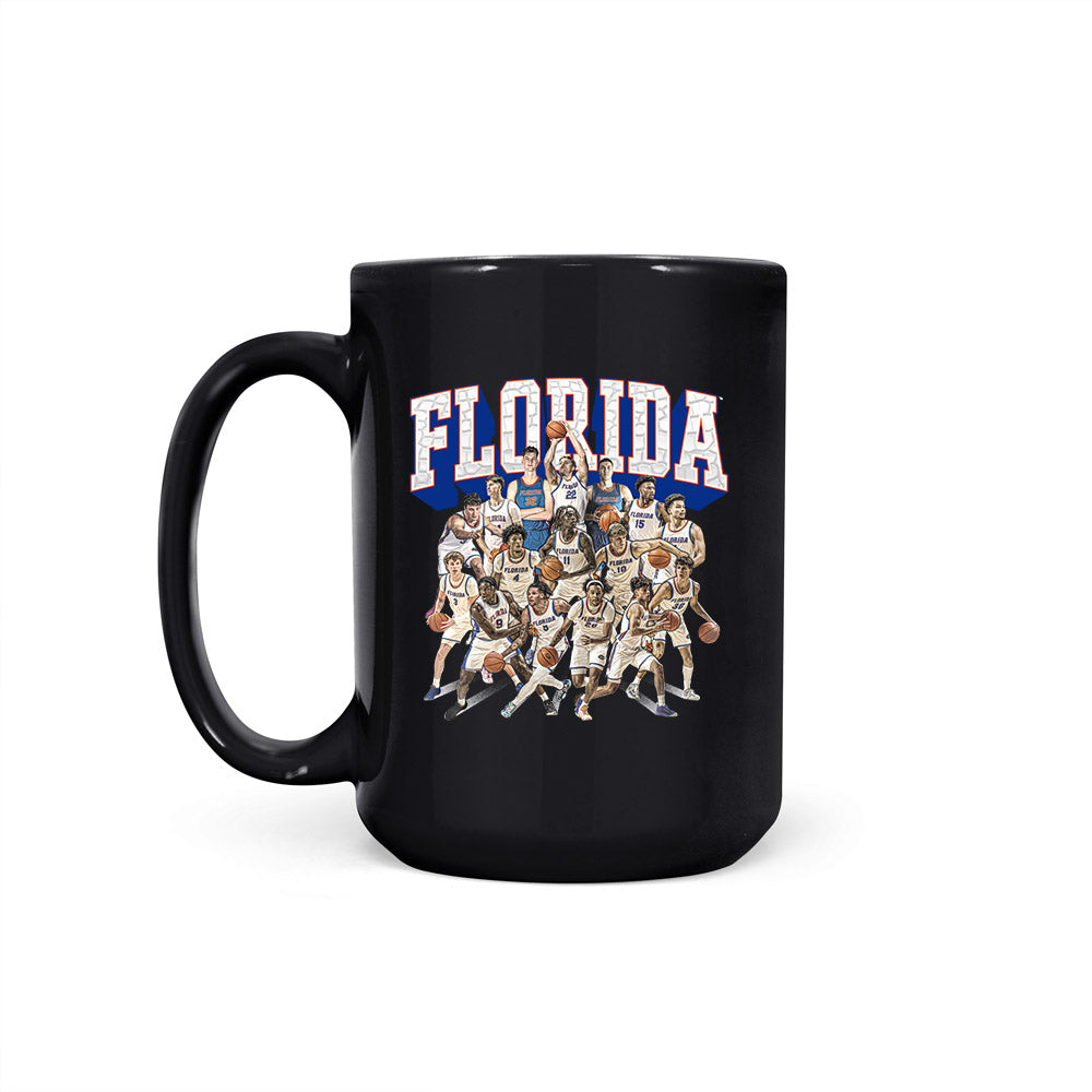 Florida - NCAA Men's Basketball : - NCAA® March Madness® Final 4 Caricature Coffee Mug-1
