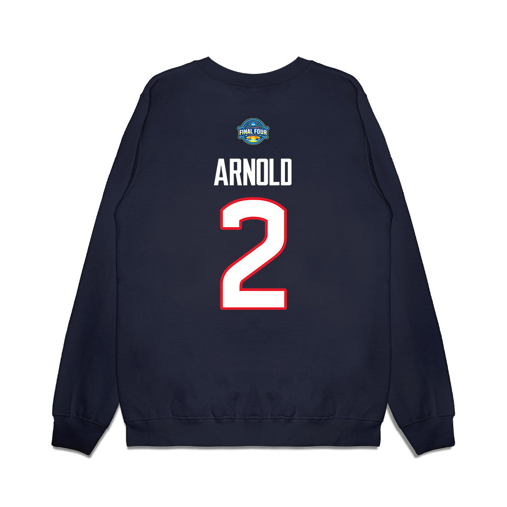 UConn - NCAA Women's Basketball : KK Arnold - NCAA® March Madness® Final 4 Premium Crewneck Sweatshirt-1
