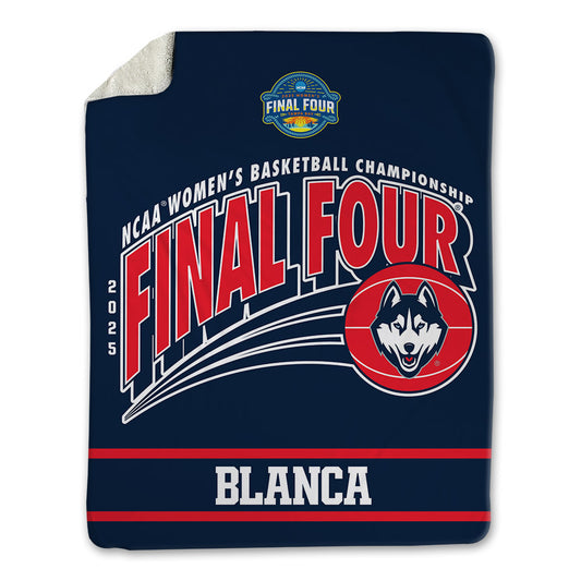 UConn - NCAA Women's Basketball : Quinonez Blanca - NCAA® March Madness® Final 4 Blanket-0