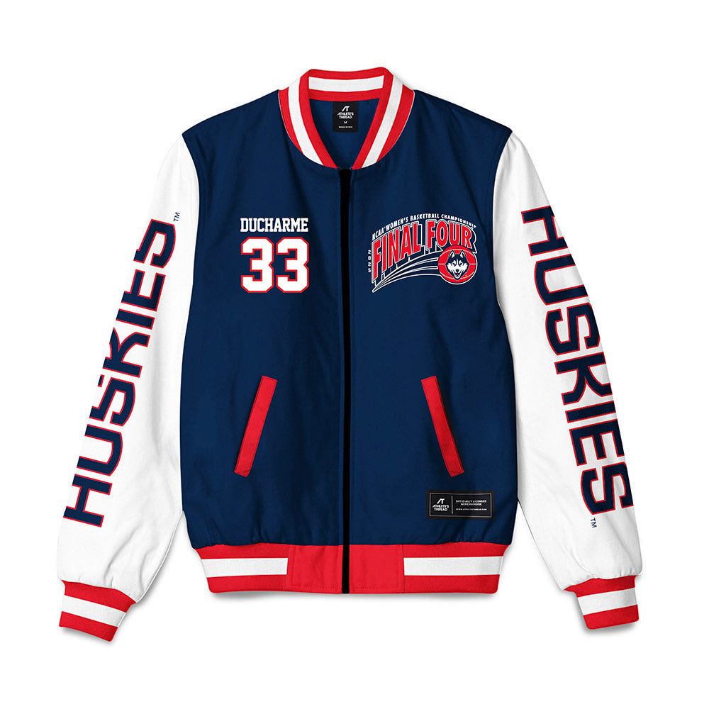 UConn - NCAA Women's Basketball : Caroline Ducharme - NCAA® March Madness® Final 4 Bomber Jacket-0