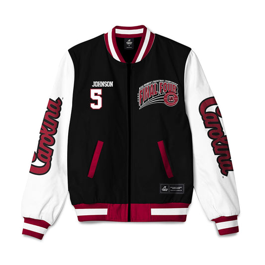 South Carolina - NCAA Women's Basketball : Tessa Johnson - NCAA® March Madness® Final 4 Bomber Jacket-0