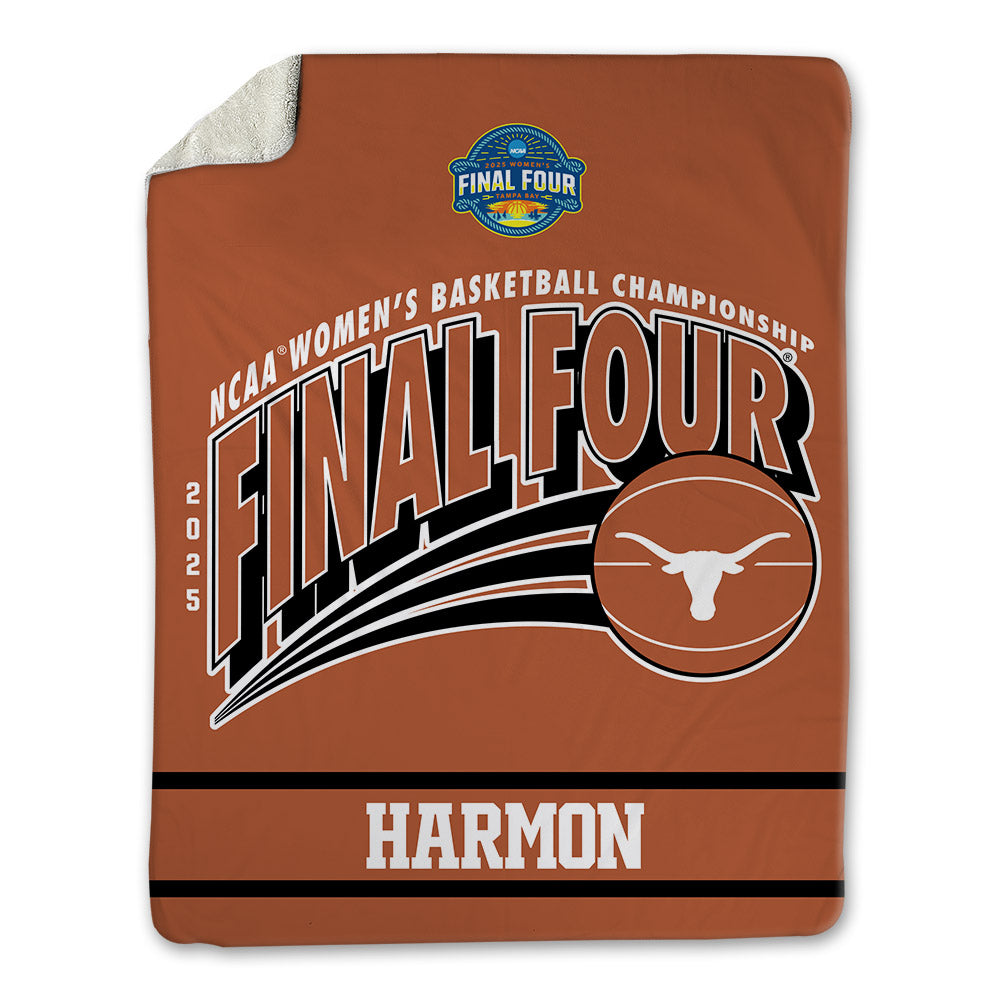 Texas - NCAA Women's Basketball : Rori Harmon - NCAA® March Madness® Final 4 Blanket-0