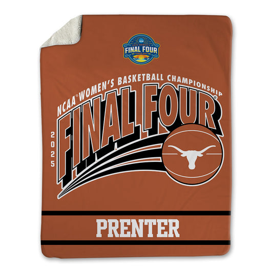 Texas - NCAA Women's Basketball : Grace Prenter - NCAA® March Madness® Final 4 Blanket-0