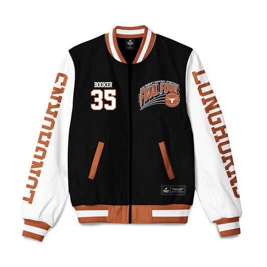 Texas - NCAA Women's Basketball : Madison Booker - NCAA® March Madness® Final 4 Bomber Jacket-0