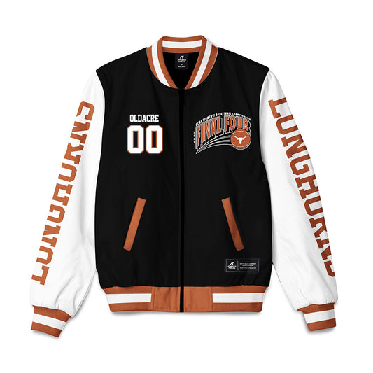 Texas - NCAA Women's Basketball : Kyla Oldacre - NCAA® March Madness® Final 4 Bomber Jacket-0