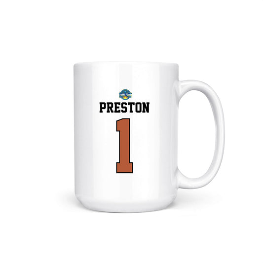 Texas - NCAA Women's Basketball : Bryanna Preston - NCAA® March Madness® Final 4 Coffee Mug-0