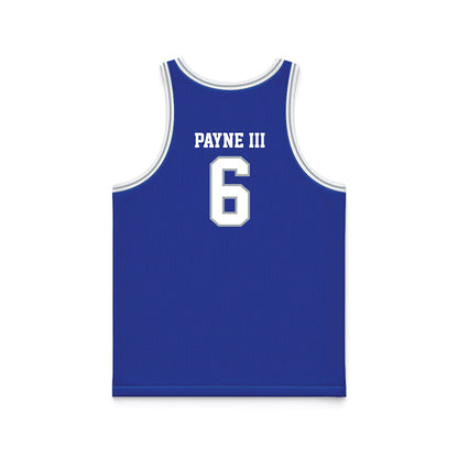 Seton Hall - NCAA Men's Basketball : Stephon Payne III - Blue Basketball Jersey-1