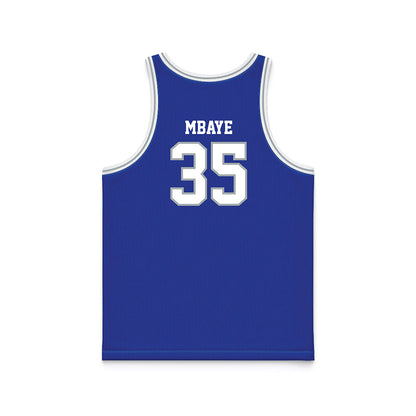Seton Hall - NCAA Men's Basketball : Assane Mbaye - Blue Basketball Jersey-1
