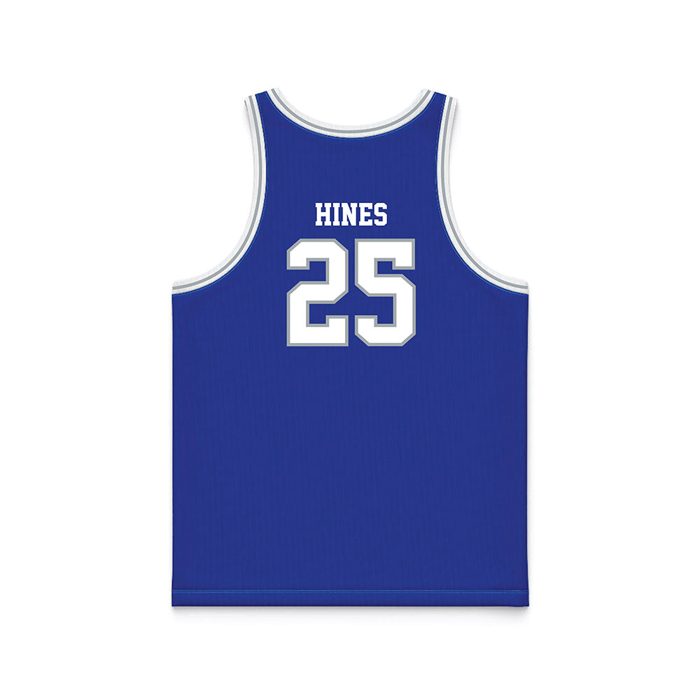 Seton Hall - NCAA Men's Basketball : Na'Jai Hines - Blue Basketball Jersey-1