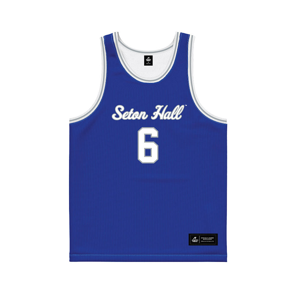 Seton Hall - NCAA Men's Basketball : Stephon Payne III - Blue Basketball Jersey-0