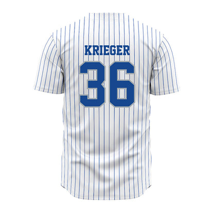 Seton Hall - NCAA Baseball : Magnus Krieger - White Jersey-1