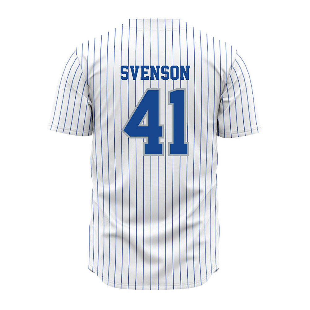 Seton Hall - NCAA Baseball : Steven Svenson - White Jersey-1