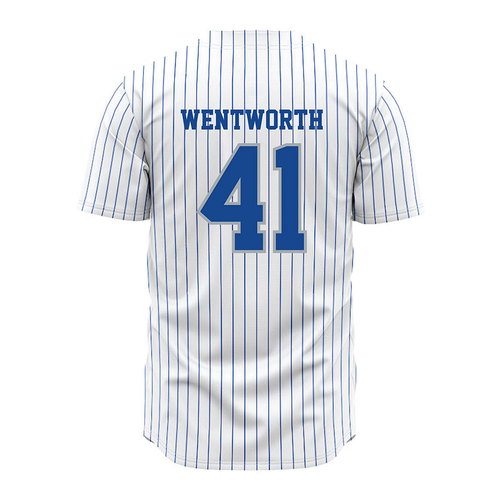 Seton Hall - NCAA Baseball : Jack Wentworth - White Jersey-1