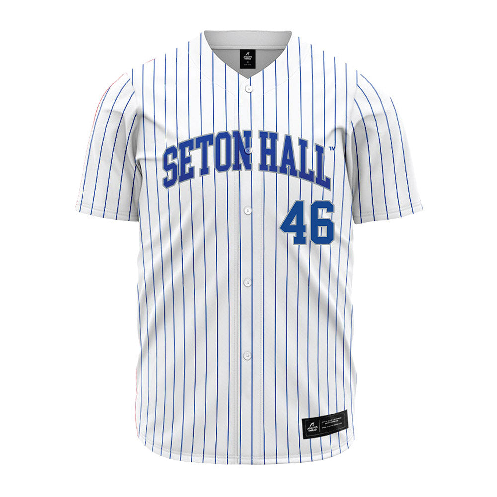 Seton Hall - NCAA Baseball : Jordan Marot - White Jersey-0