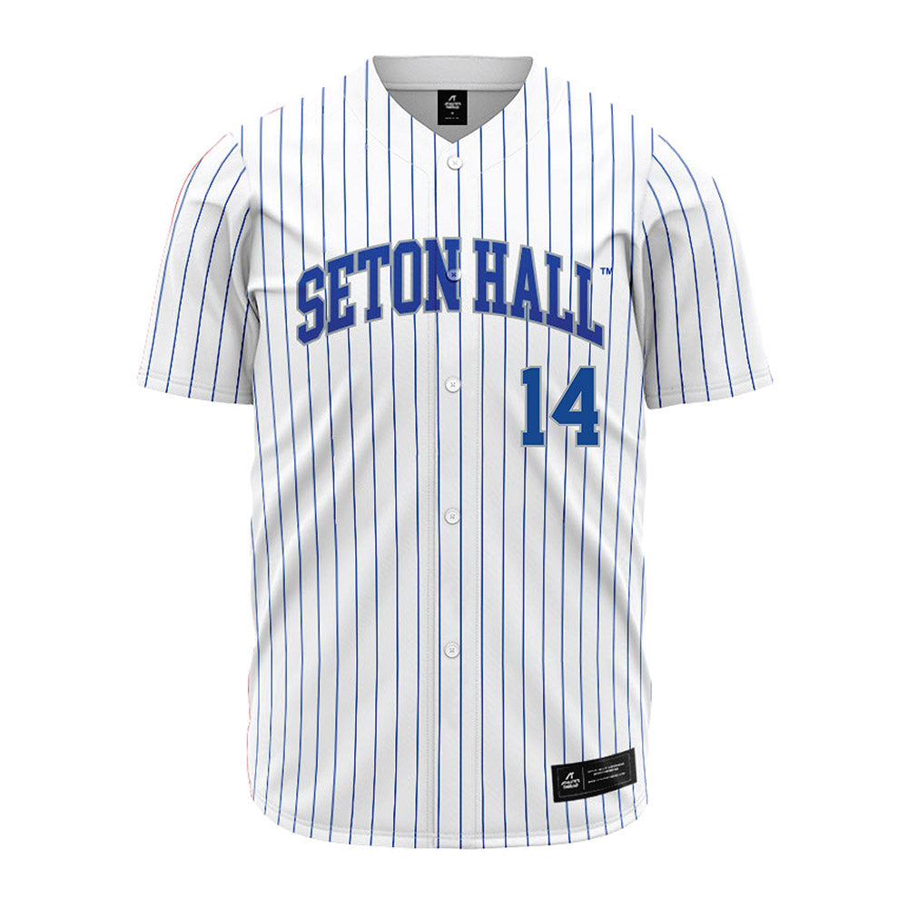 Seton Hall - NCAA Baseball : Daniel Frontera - White Jersey-0