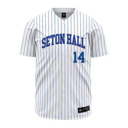 Seton Hall - NCAA Baseball : Daniel Frontera - White Jersey-0