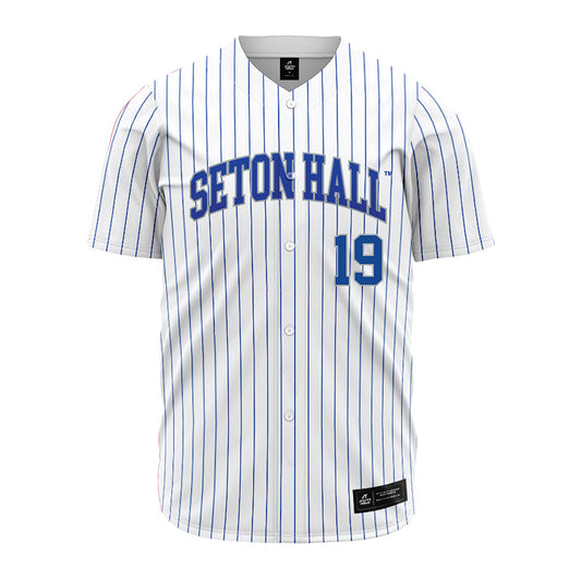Seton Hall - NCAA Baseball : John Downing - White Jersey-0