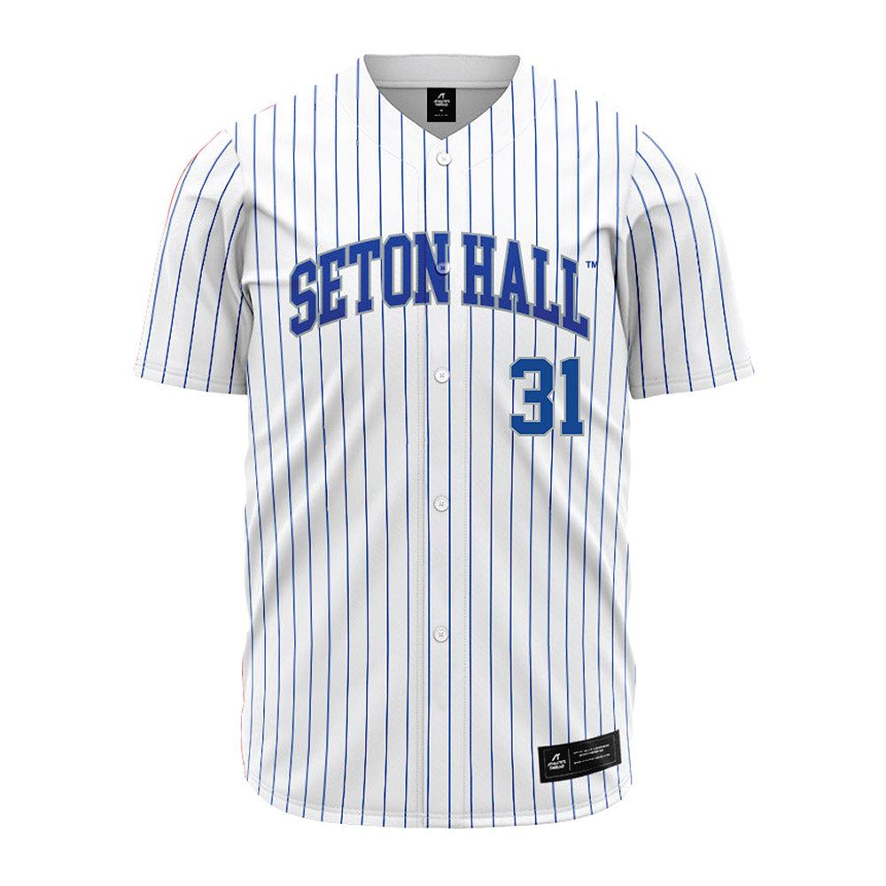 Seton Hall - NCAA Baseball : Jayson Torres - White Jersey-0