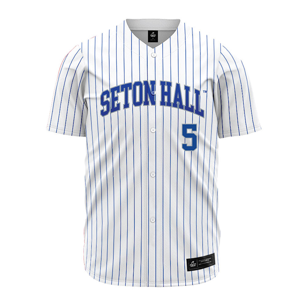Seton Hall - NCAA Baseball : Alex Clyde - White Jersey-0