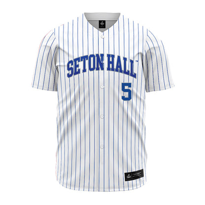 Seton Hall - NCAA Baseball : Alex Clyde - White Jersey-0