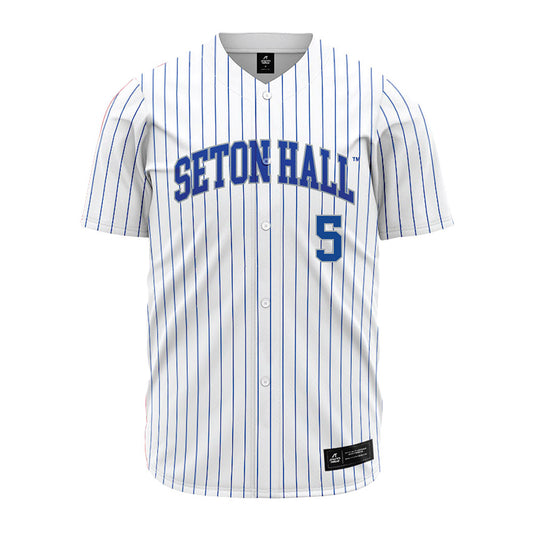 Seton Hall - NCAA Baseball : Alex Clyde - White Jersey-0