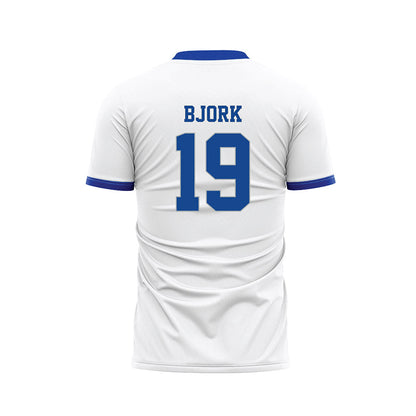 Seton Hall - NCAA Men's Soccer : Samuel Bjork - White Soccer Jersey-1