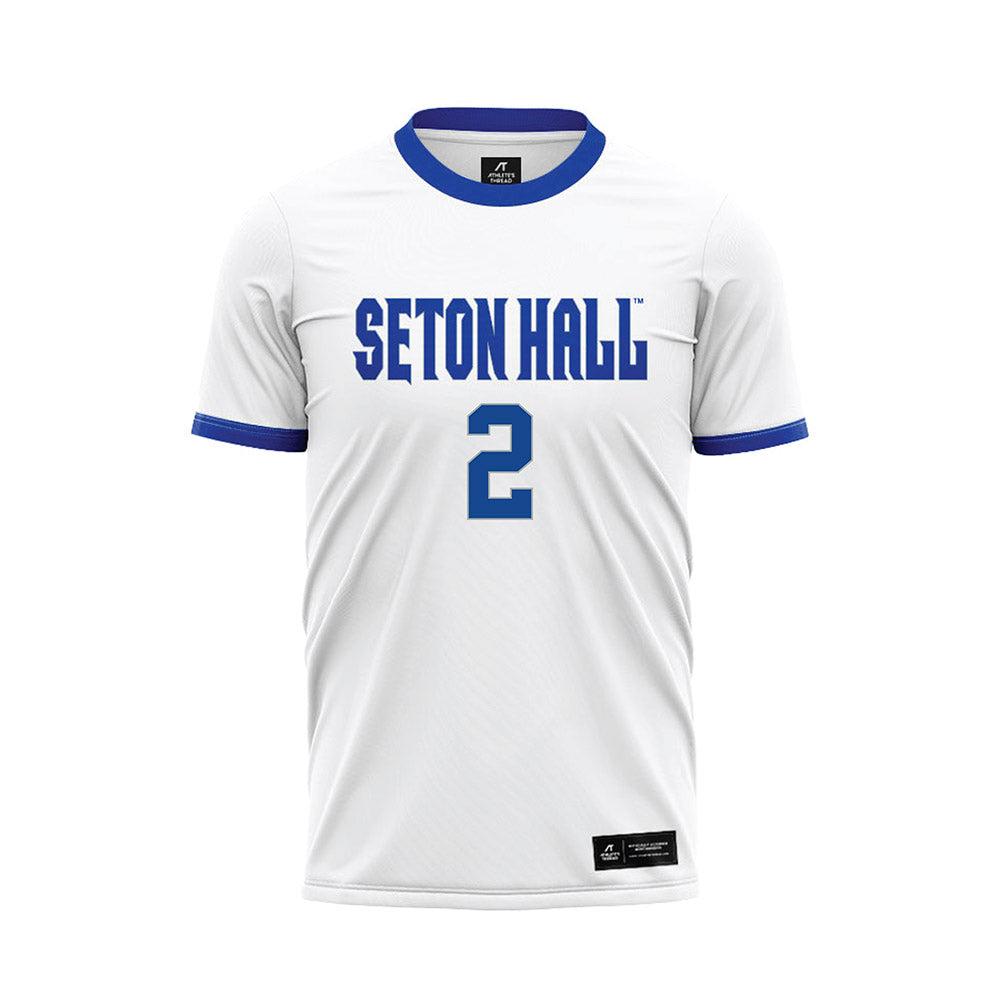 Seton Hall - NCAA Men's Soccer : Nicolas Feiguin - White Soccer Jersey-0
