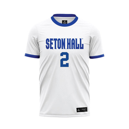 Seton Hall - NCAA Men's Soccer : Nicolas Feiguin - White Soccer Jersey-0