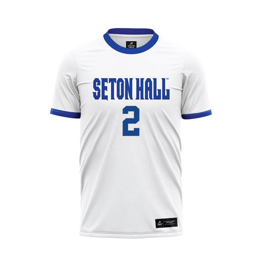 Seton Hall - NCAA Men's Soccer : Nicolas Feiguin - White Soccer Jersey-0