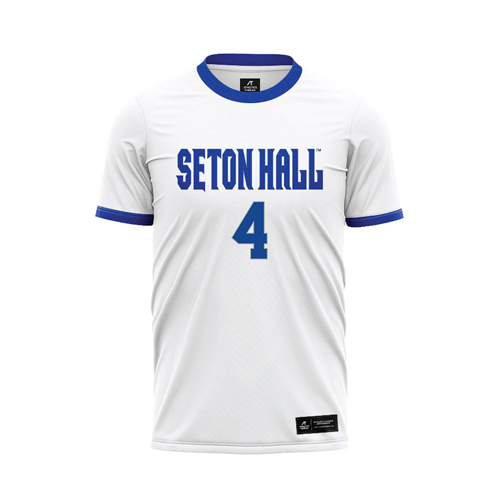 Seton Hall - NCAA Men's Soccer : Liam Guske - White Soccer Jersey-0