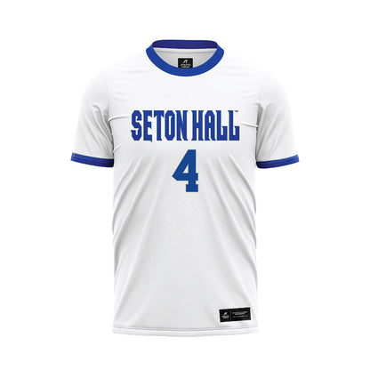 Seton Hall - NCAA Men's Soccer : Liam Guske - White Soccer Jersey-0