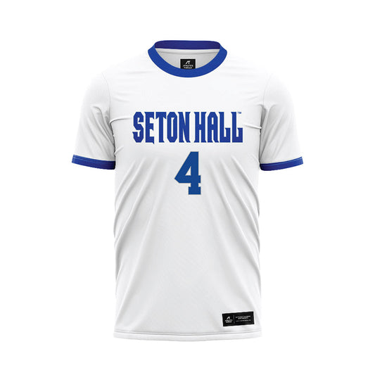 Seton Hall - NCAA Men's Soccer : Liam Guske - White Soccer Jersey-0