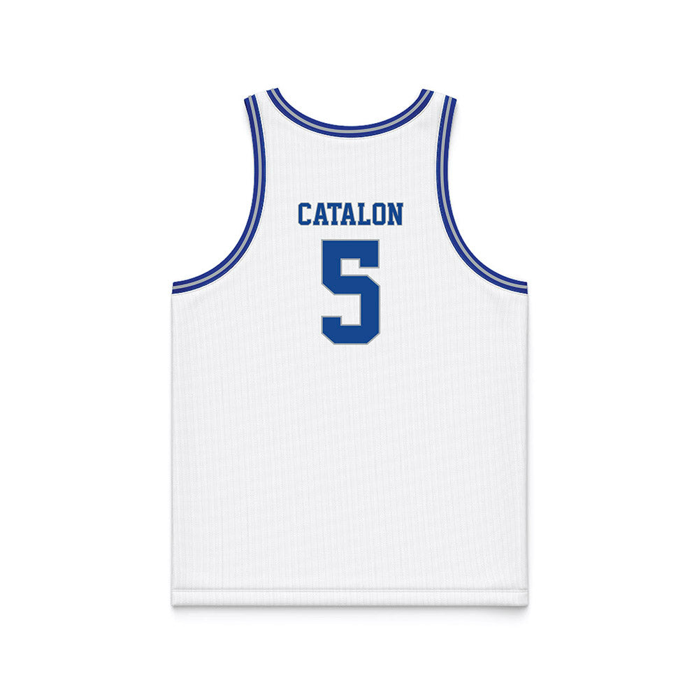 Seton Hall - NCAA Women's Basketball : Savannah Catalon - White Basketball Jersey-1