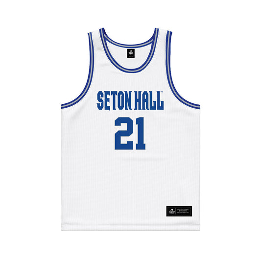 Seton Hall - NCAA Women's Basketball : Shailyn Pinkney - White Basketball Jersey-0