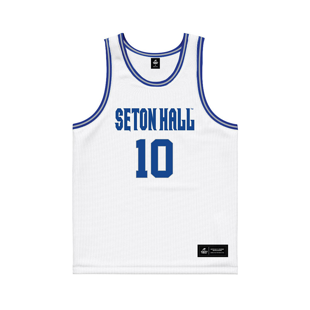 Seton Hall - NCAA Women's Basketball : Cameron Rust - White Basketball Jersey-0