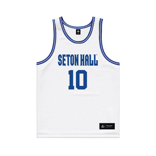Seton Hall - NCAA Women's Basketball : Cameron Rust - White Basketball Jersey-0