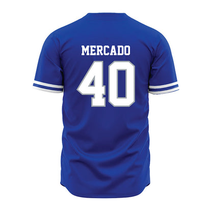 Seton Hall - NCAA Softball : Gabby Mercado - Blue Jersey-1